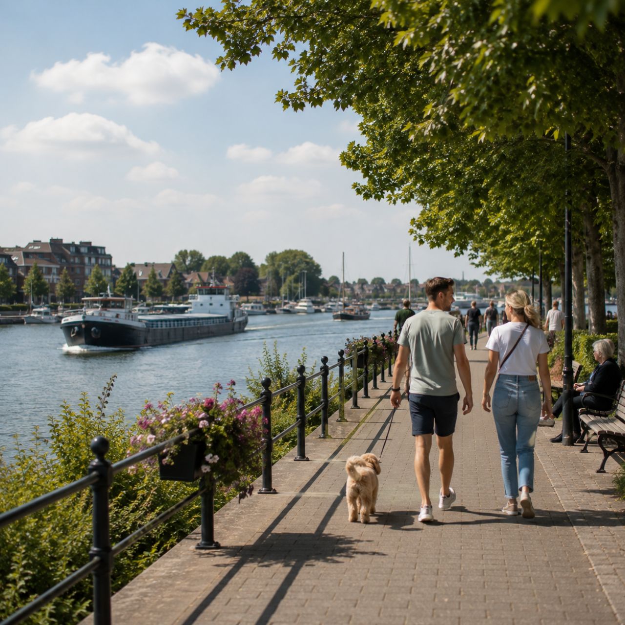 Dagelijks leven aan het water in Zwijndrecht