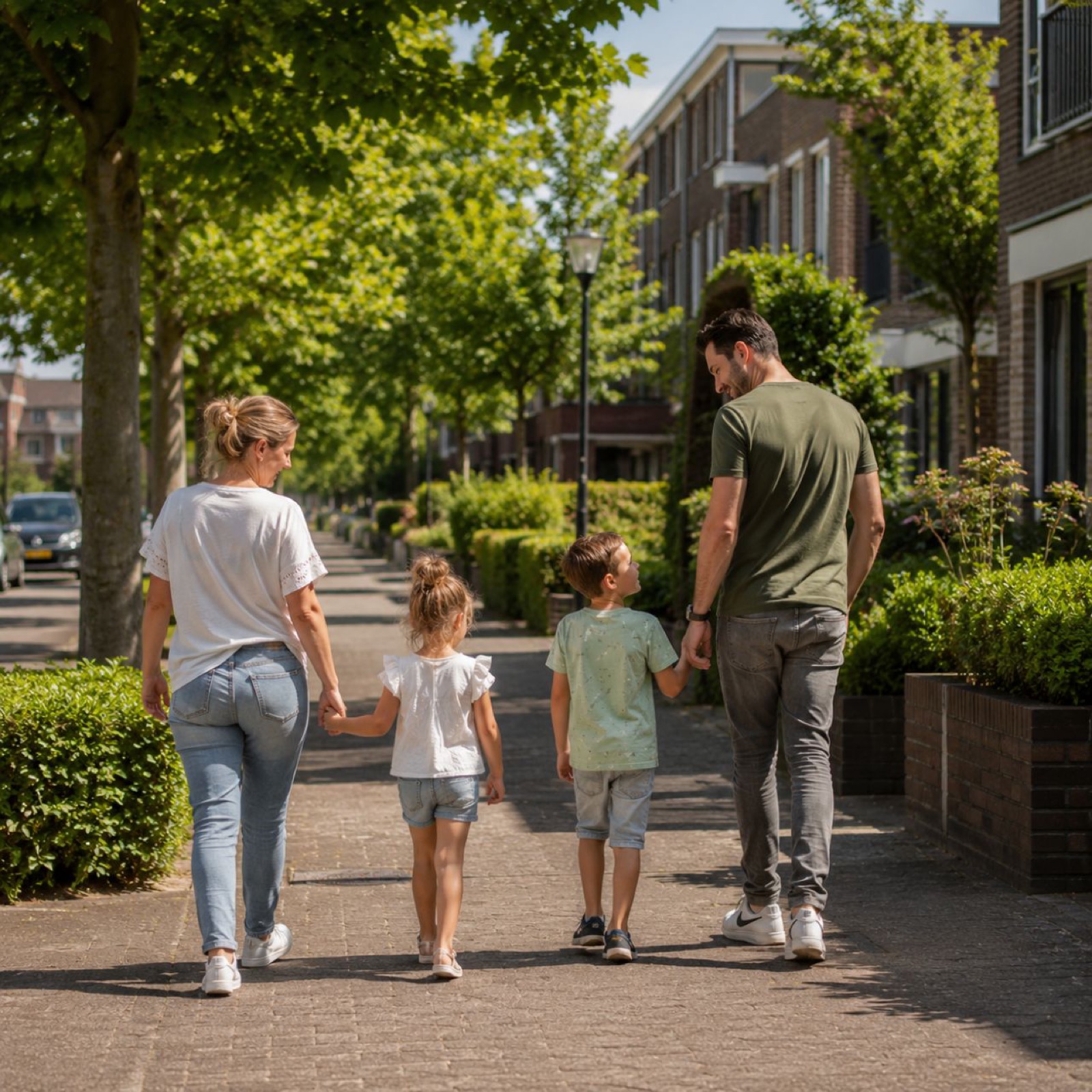 Een gezin in Zwijndrecht